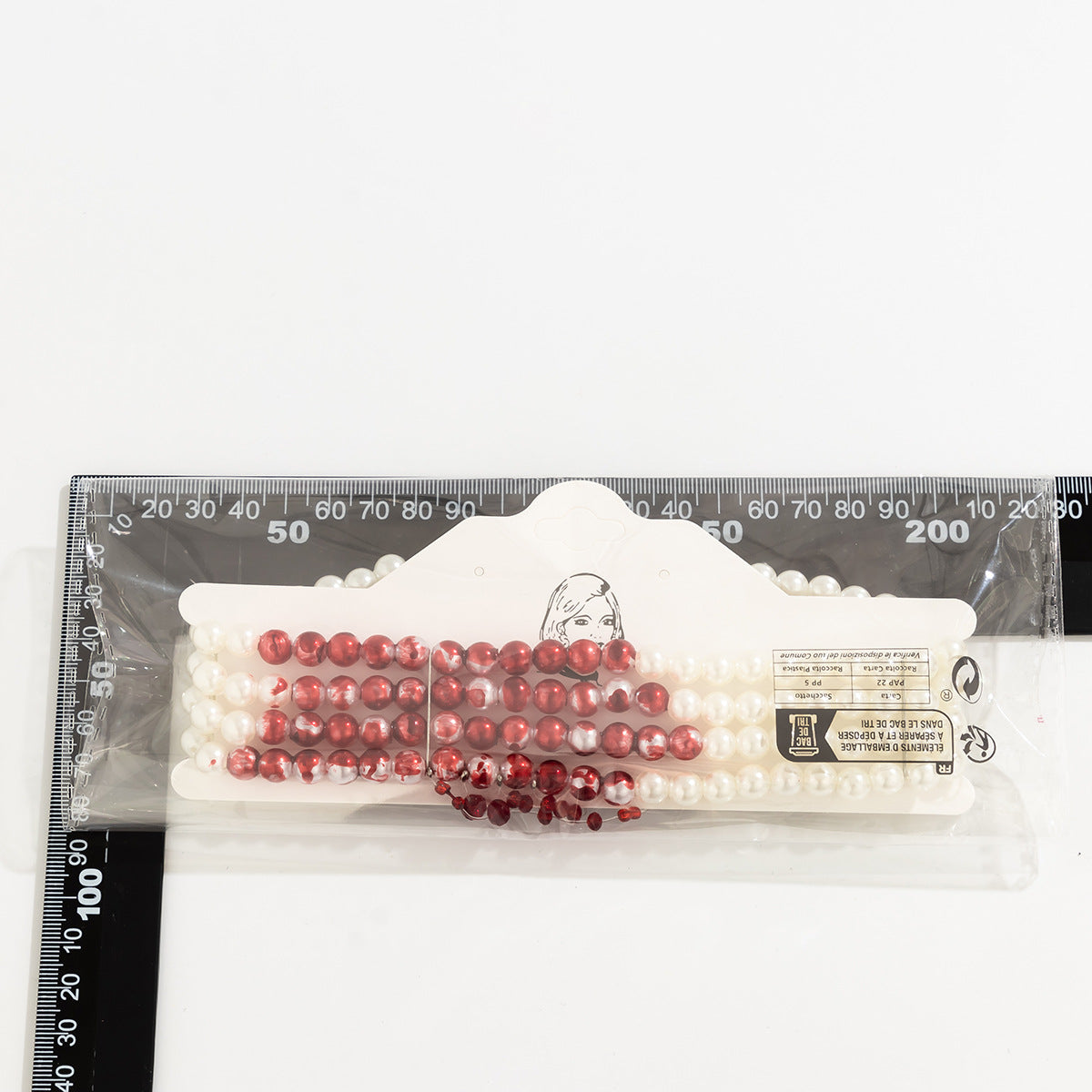 Sweet and Cool Gothic Blood Drop Tassel Collar Necklace Halloween Personalized Bead Choker