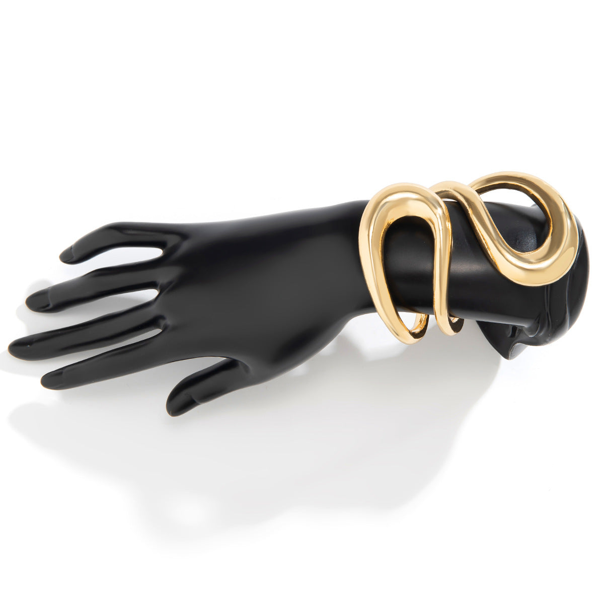 14K Exaggerated twisted double-layer collar, sweet and cool style, minimalist choker bracelet