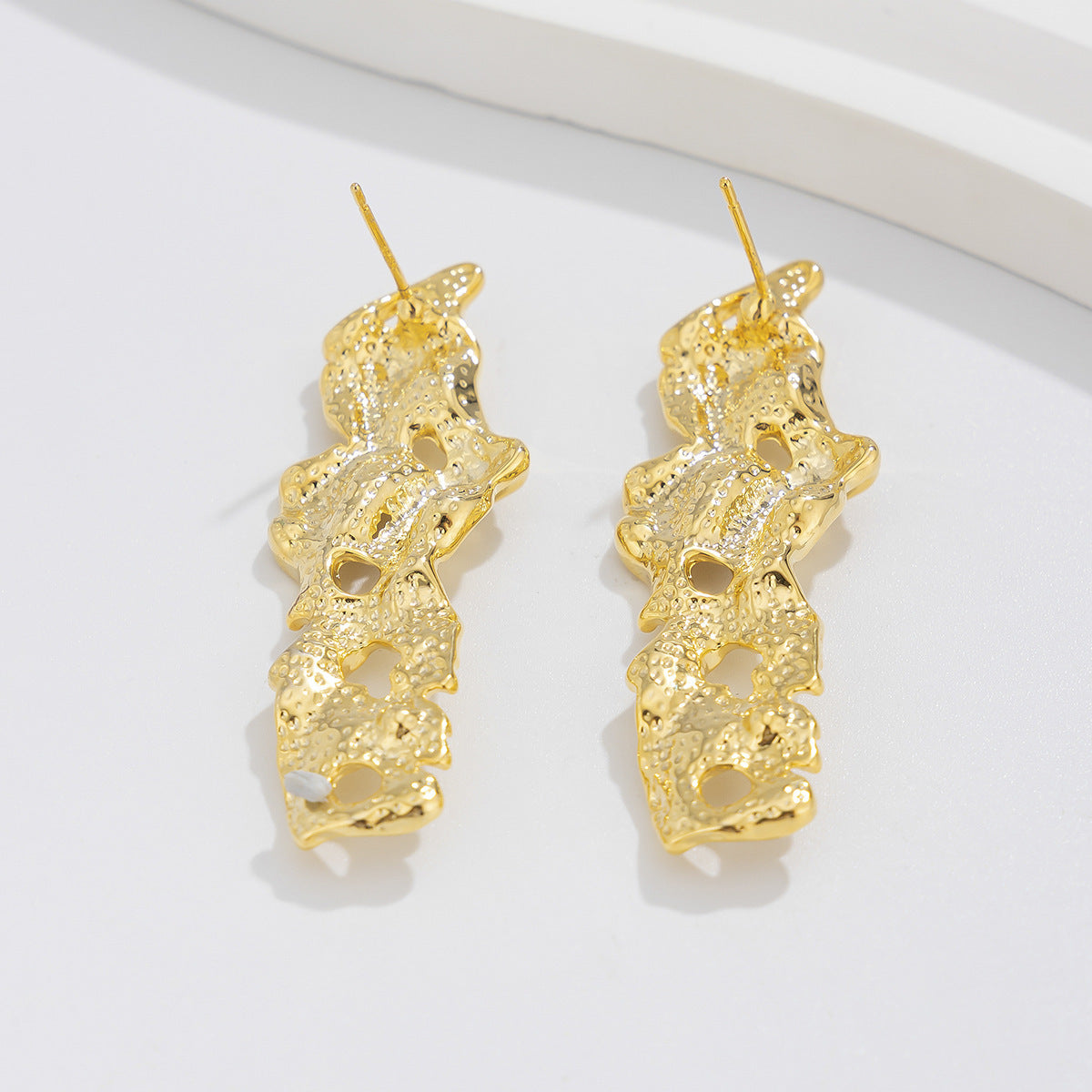 Personalized Lava Love Liquid Water Drop Earrings Business Wrinkles Irregular Geometric Earrings Earrings
