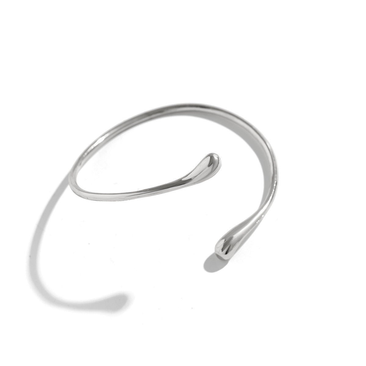 14K Design Feel Lava Opening Arm Chain Fashion Arm Ring Liquid Wind Element Ring Water Drop Metal Arm Bracelet for Women
