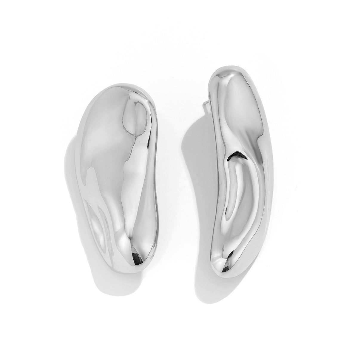 Personalized Lava Love Liquid Water Drop Earrings Business Wrinkles Irregular Geometric Earrings