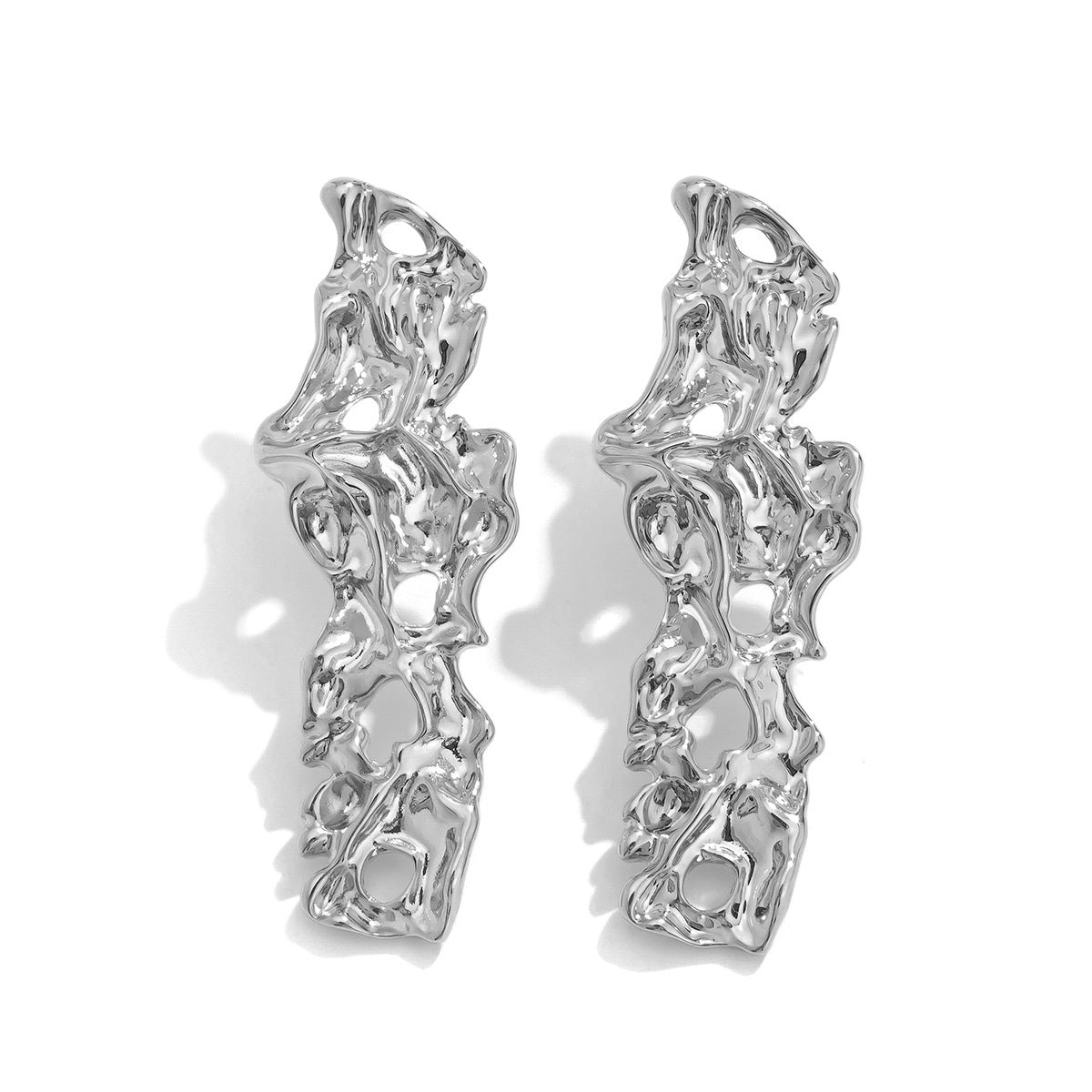 Personalized Lava Love Liquid Water Drop Earrings Business Wrinkles Irregular Geometric Earrings Earrings