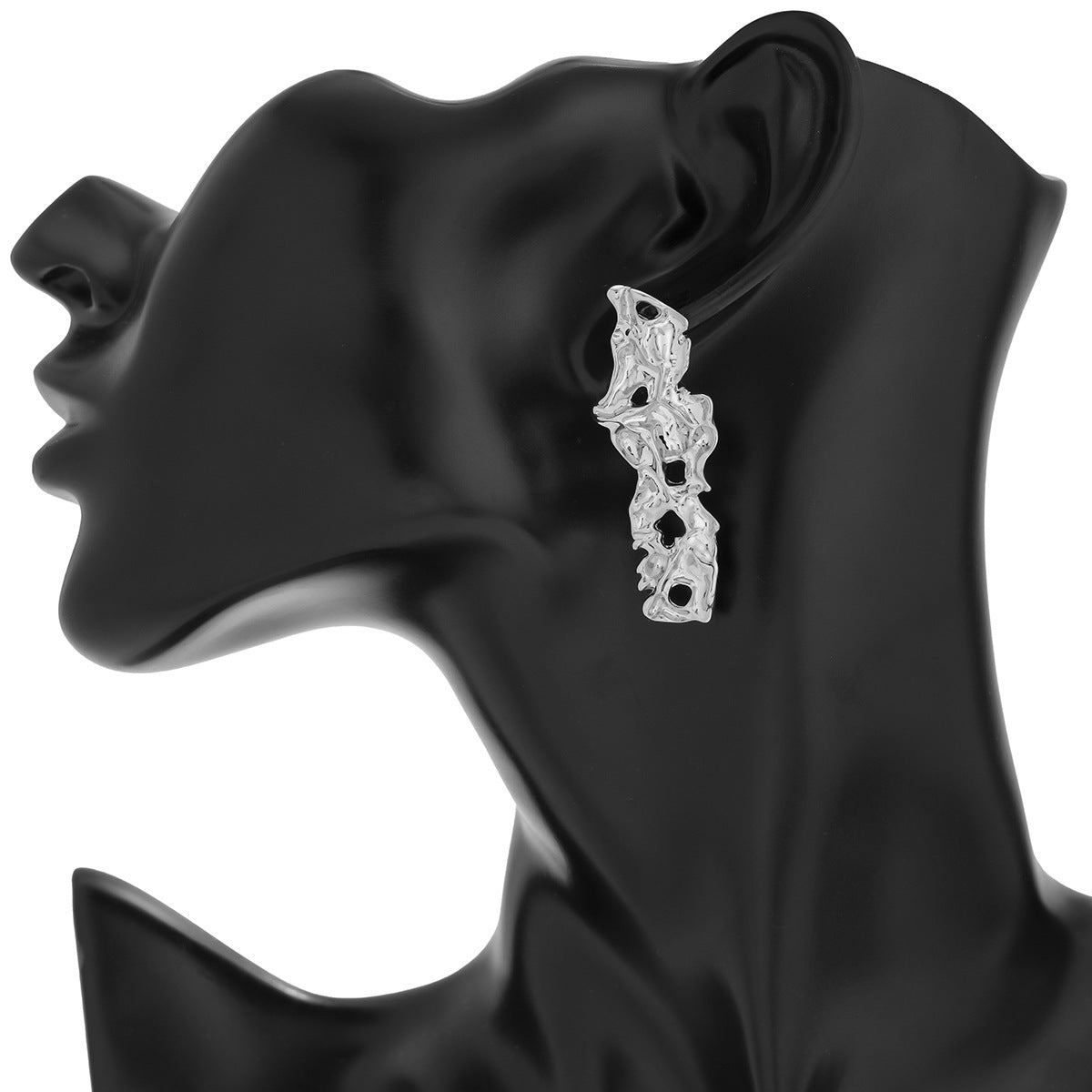 Personalized Lava Love Liquid Water Drop Earrings Business Wrinkles Irregular Geometric Earrings Earrings