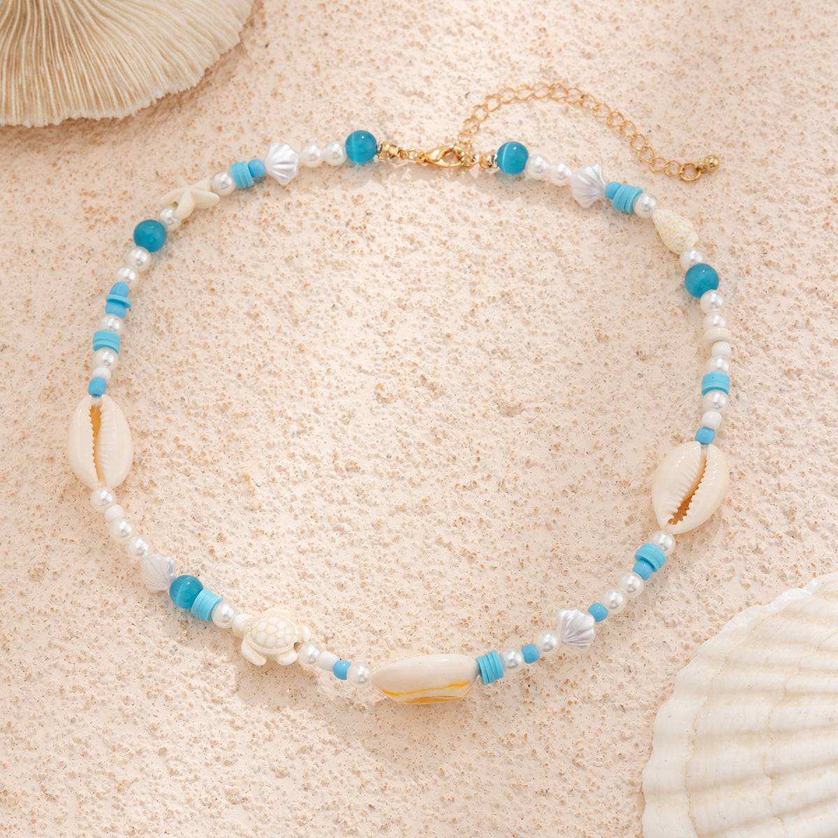 Hot selling beach and ocean accessories, versatile starfish necklaces, shell necklaces, women's accessories