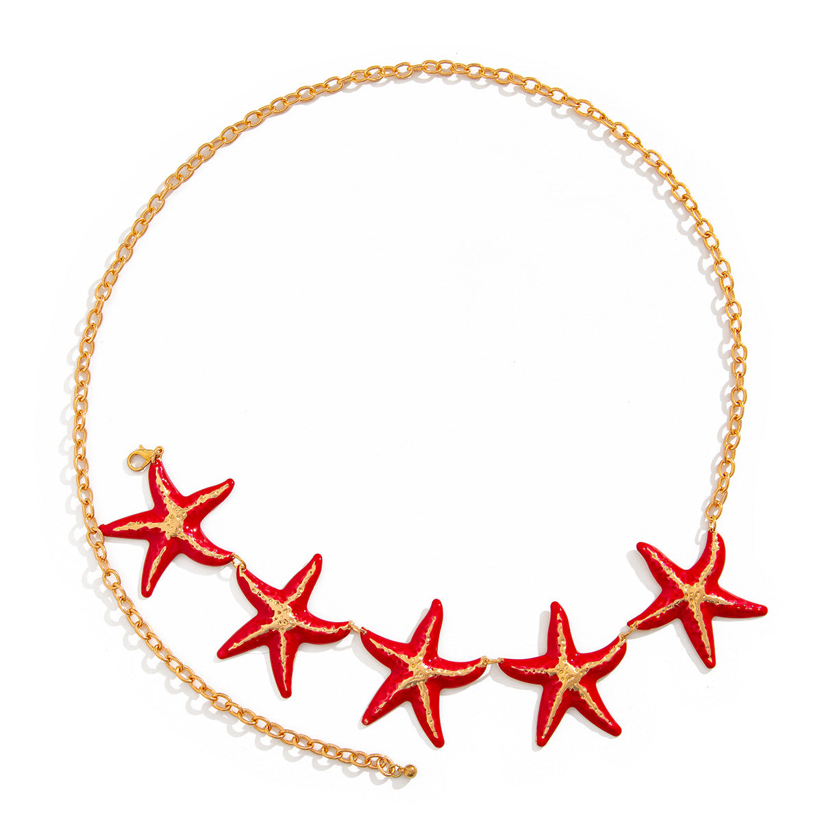 Bohemian style multi-layered waist chain, popular street photography, pearl necklaces