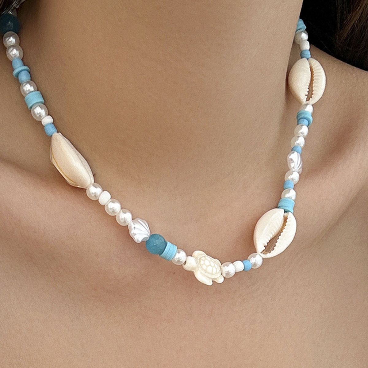 Hot selling beach and ocean accessories, versatile starfish necklaces, shell necklaces, women's accessories