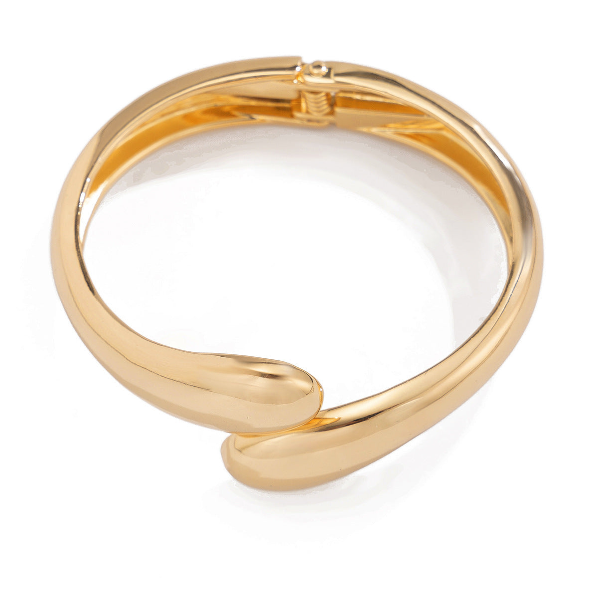 Exaggerated large water droplet metal smooth mirror hugging open bracelet ins cool wind bracelet