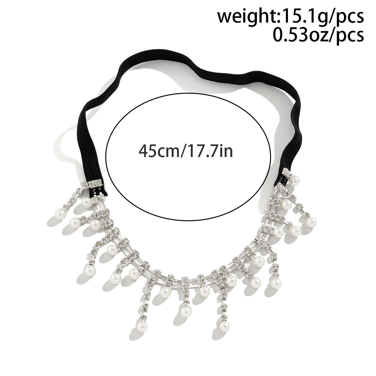 Sweet and Cool Leisure Water Diamond Beach Leg Chain Elastic Band Imitation Pearl Sexy Leg Chain Female (0193)