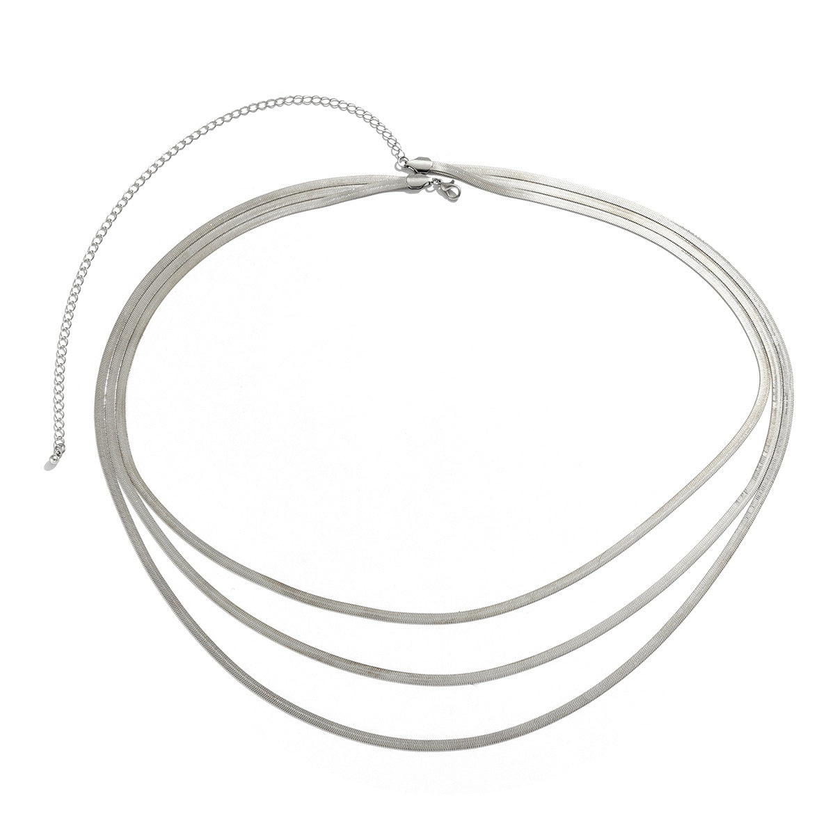 Minimally designed double layered snake bone chain, women's body chain, vacation style metal cross, tassel waist chain