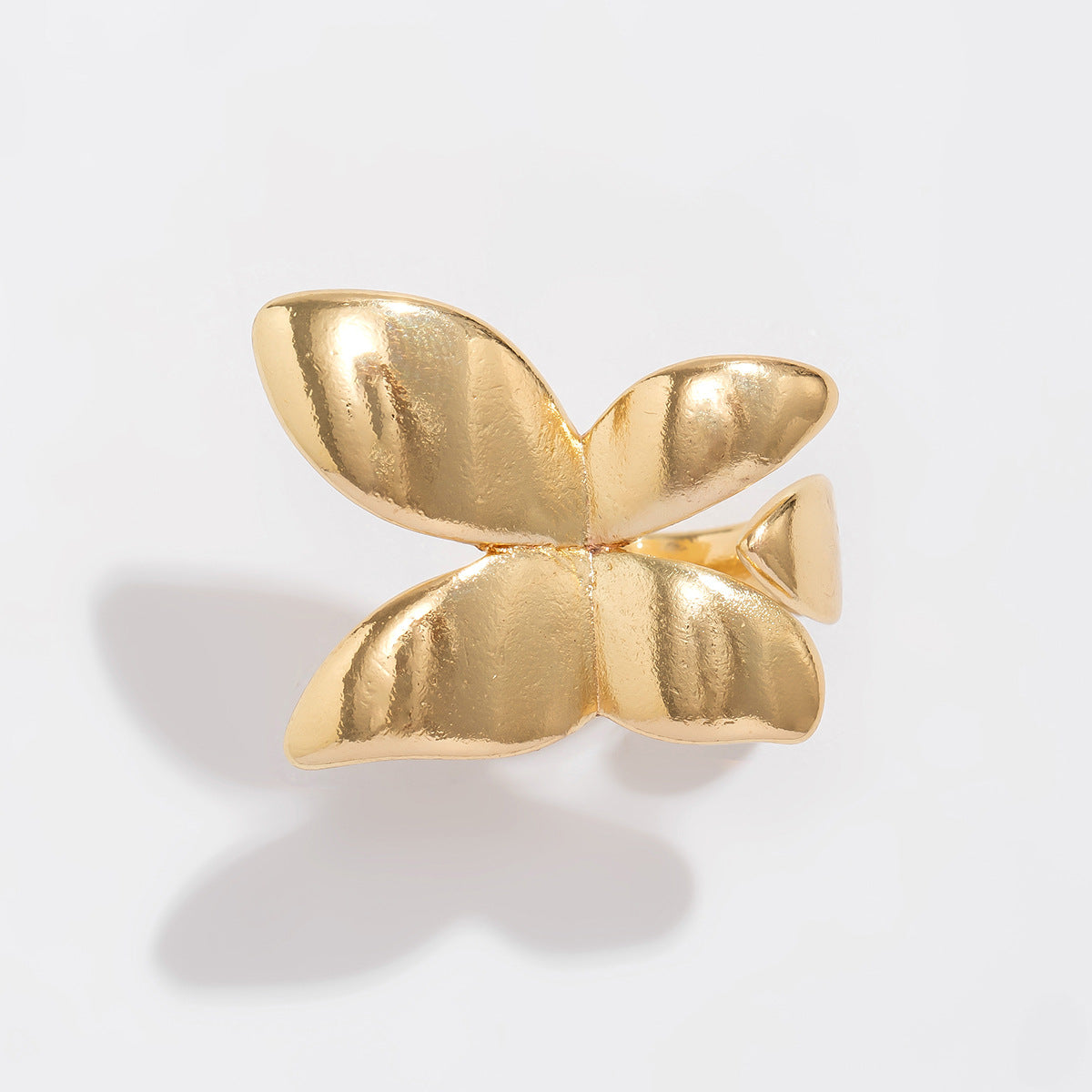 Butterfly Ring Joint adjustable Ring Female Ins Simple and Exaggerated French Creative Ring