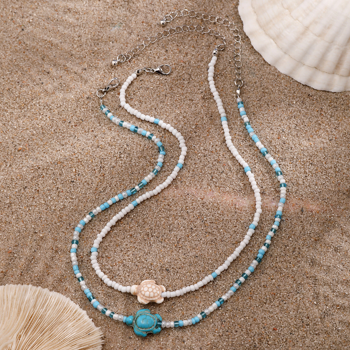 Hot selling beach and ocean accessories, versatile starfish necklaces, shell  turtle necklaces, women's accessories