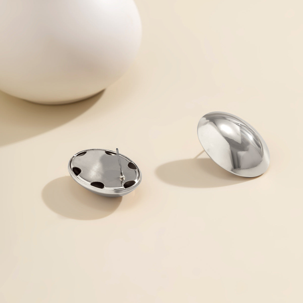 Exaggerated Waterdrop Punk Metal Earrings for Women, Sun, Niche Water Diamond Earrings