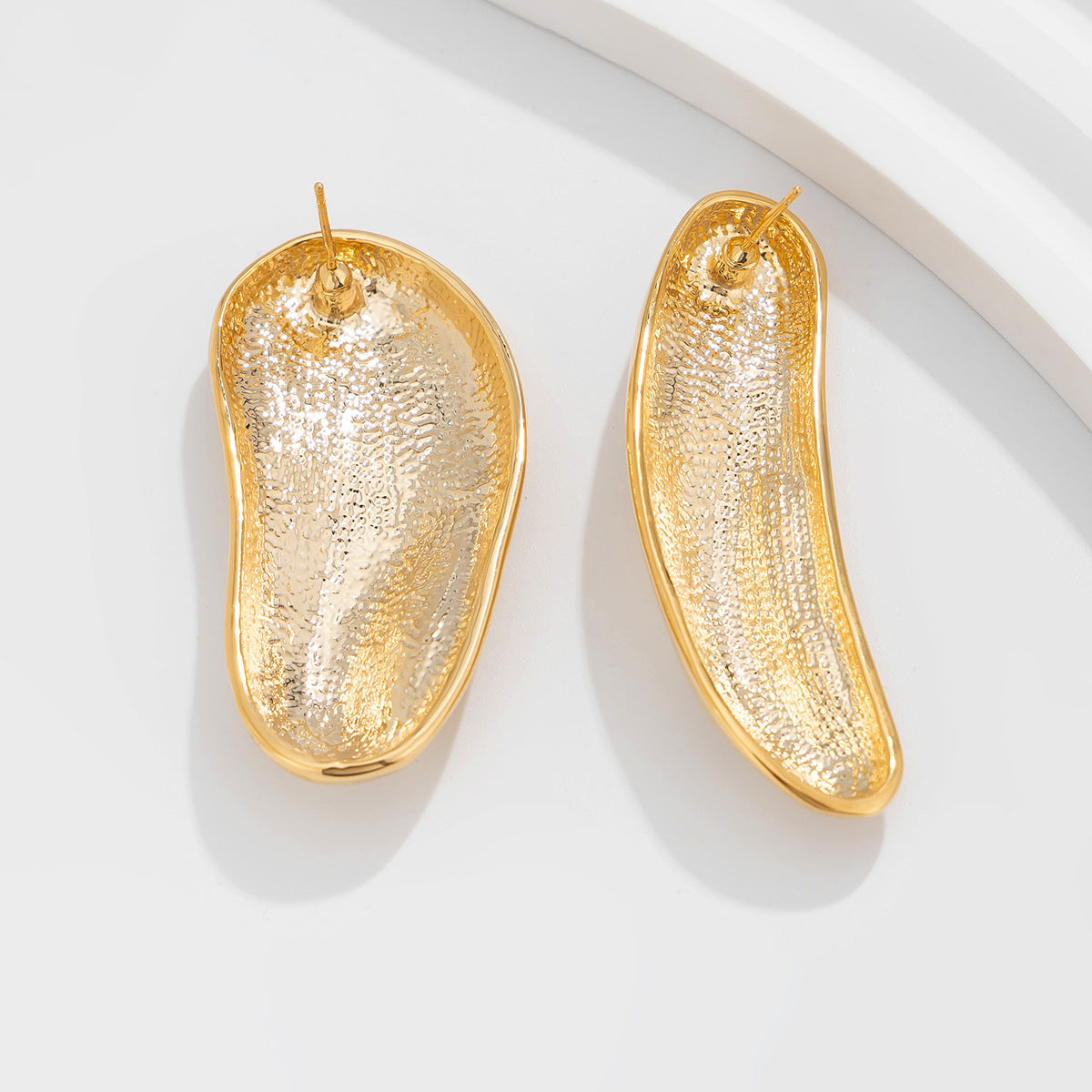 Personalized Lava Love Liquid Water Drop Earrings Business Wrinkles Irregular Geometric Earrings