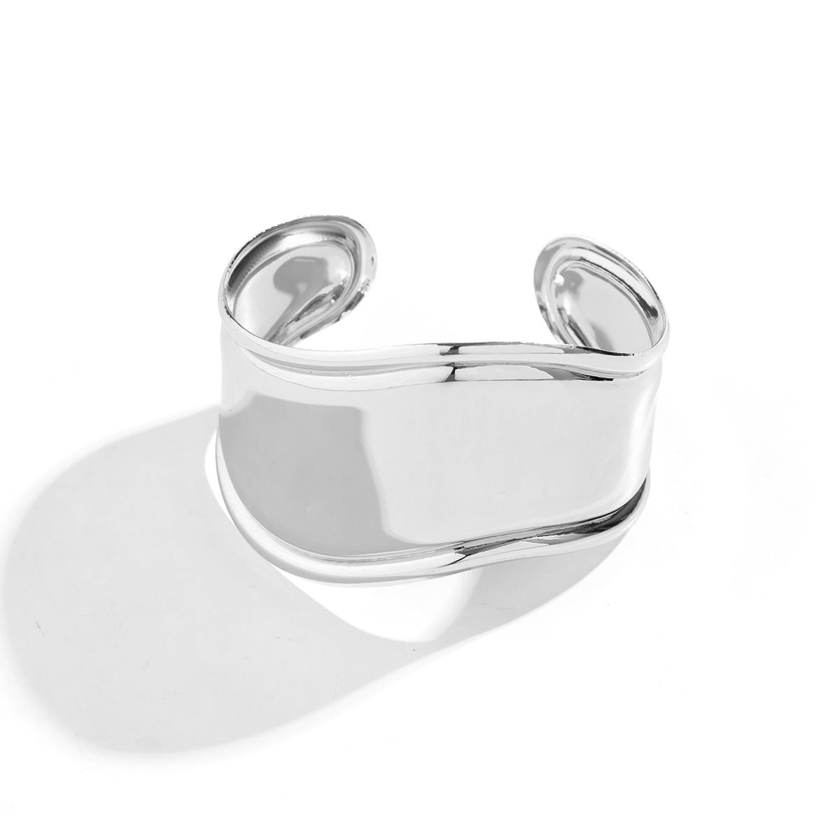 Exaggerated diamond alloy geometric bracelet Bracelet, personalized and simple concave convex Bracelet