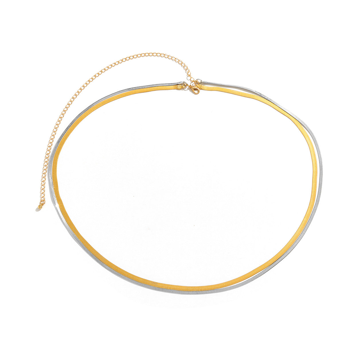 Minimally designed double layered snake bone chain, women's body chain, vacation style metal cross, tassel waist chain
