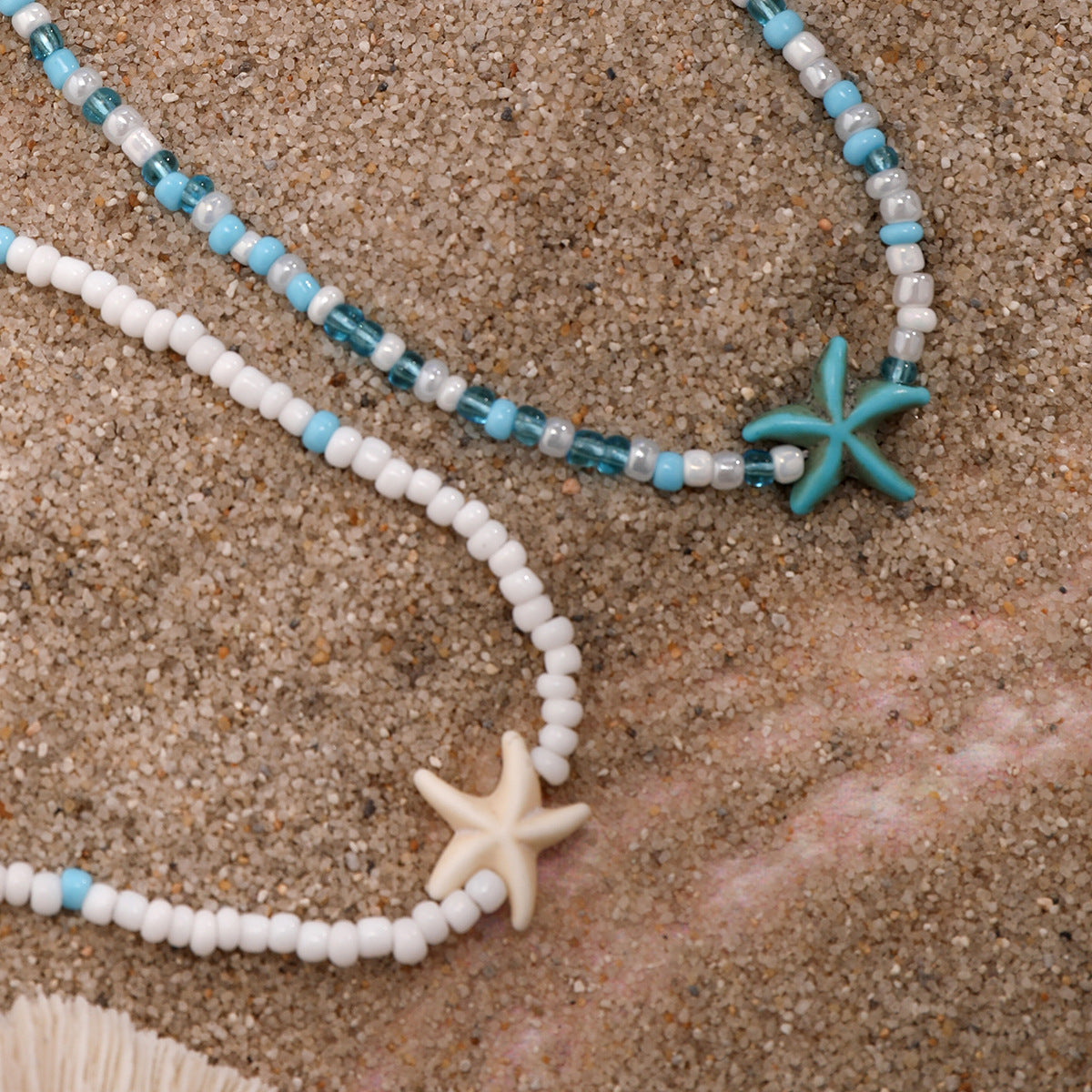 Hot selling beach and ocean accessories, versatile starfish necklaces, shell necklaces, women's accessories