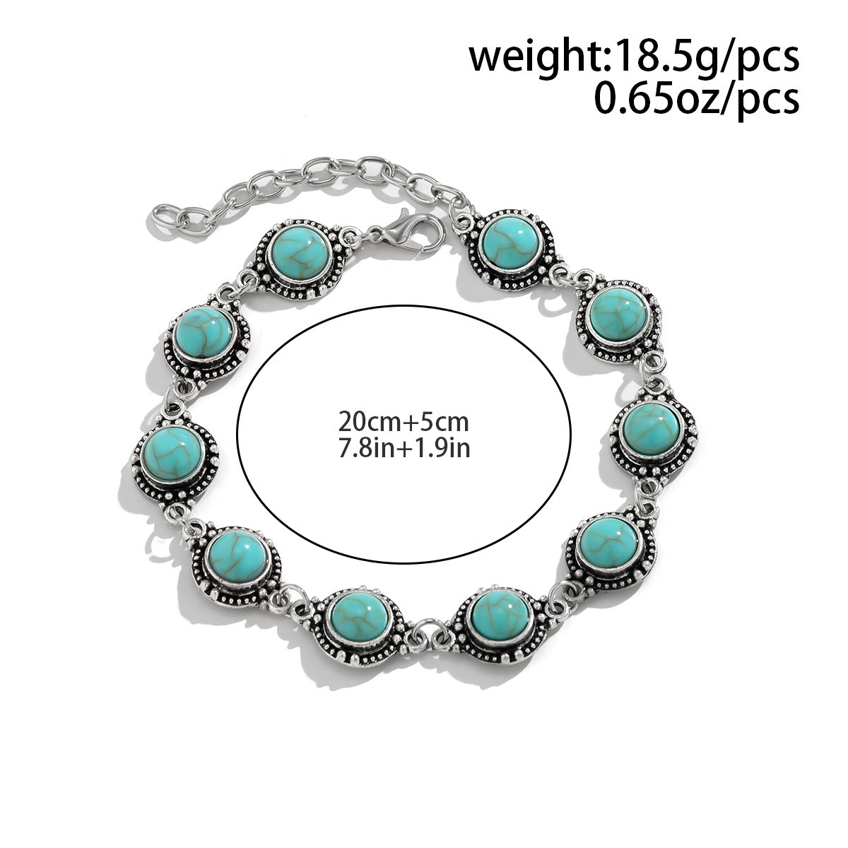 Wrinkled liquid metal wind resistance cross-border minimalist lava irregular retro ankle chain