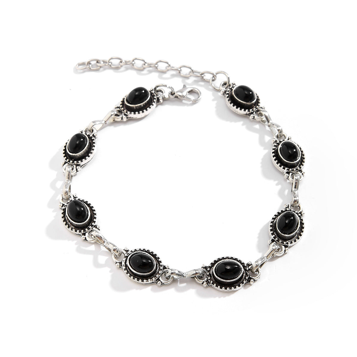 Wrinkled liquid metal wind resistance cross-border minimalist lava irregular retro ankle chain