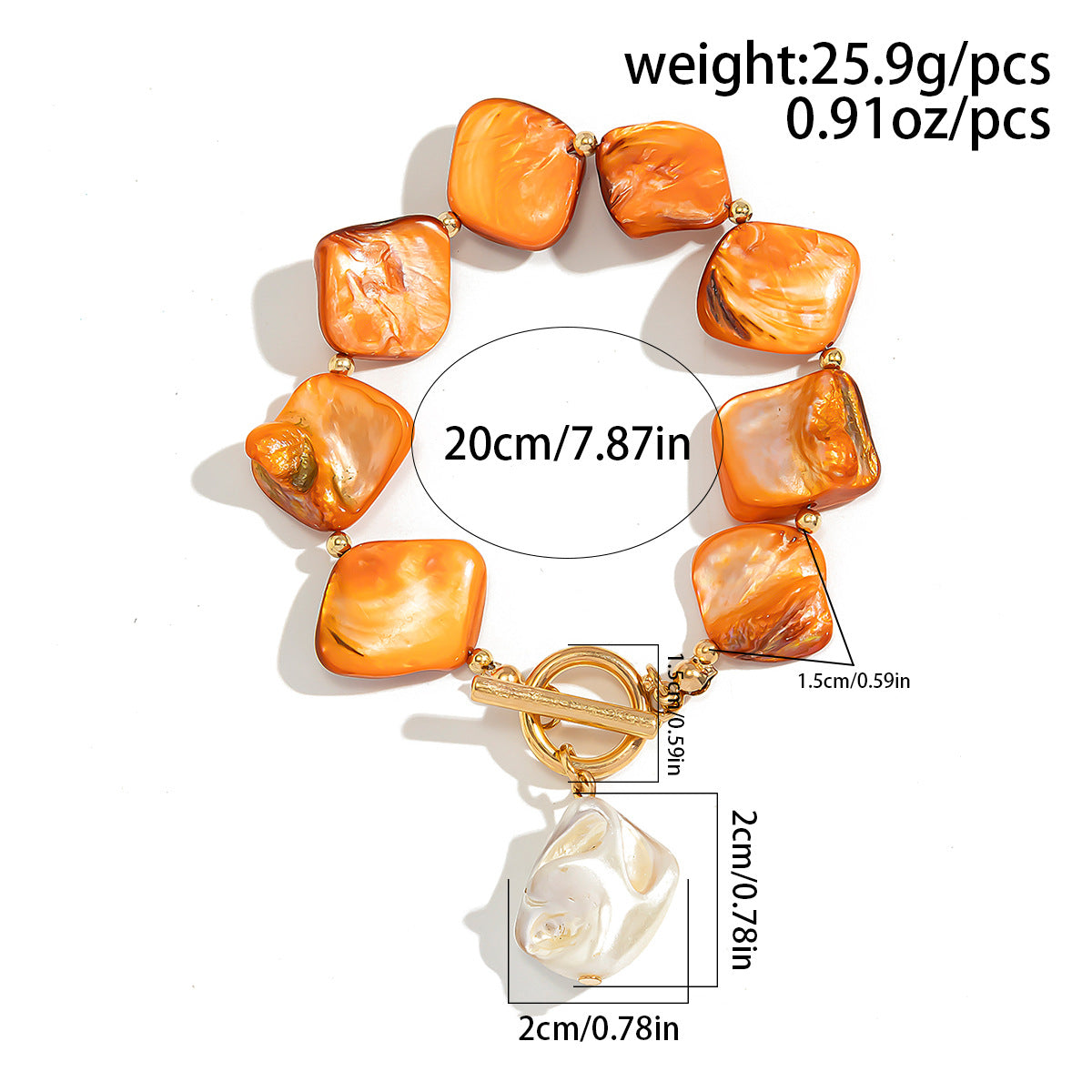 Beach vacation natural shell pearl collarbone chain ocean wind starfish versatile set bracelet