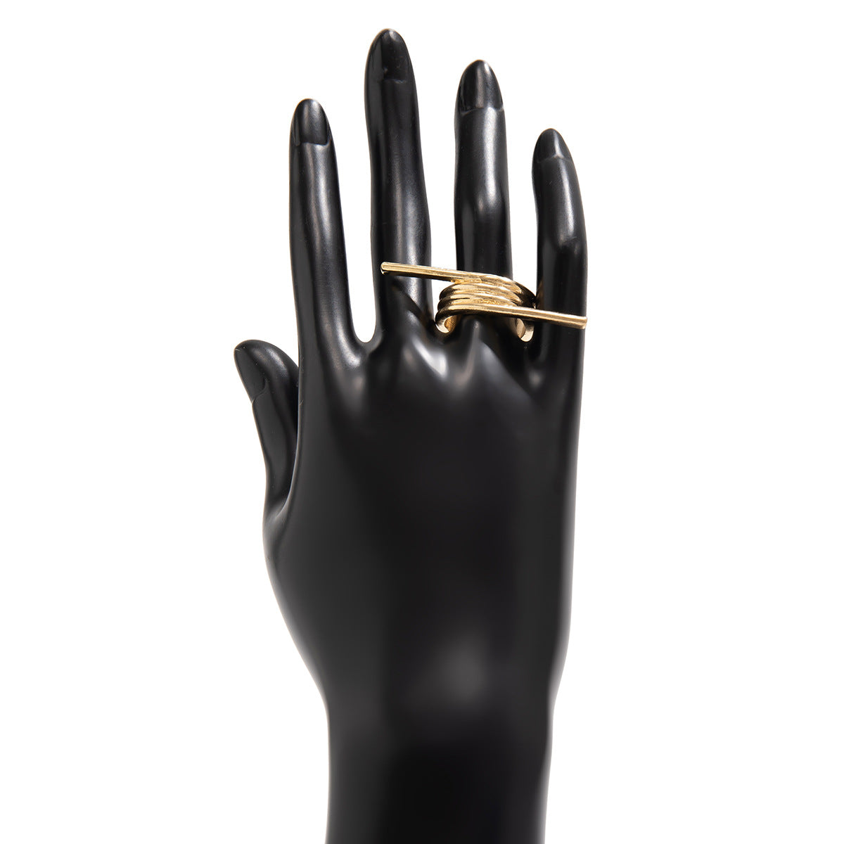 Geometric Ring Joint Ring Female Ins Simple and Exaggerated French Creative Ring